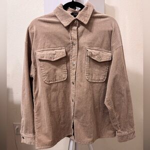 Forever 21 Beige Corduroy Shirt